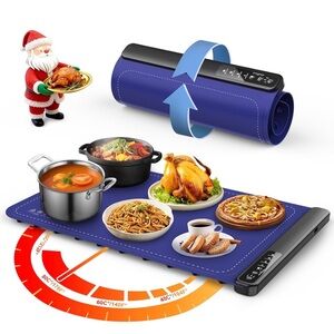 Warming Mat for Food,Food Warming Trays with 4 Temperature Levels 8